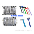 Stainless two blades razor machine double color handle